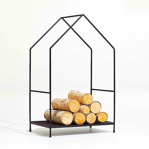 New! Crate & Barrel log holder - Picture 1 of 5